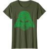 imageStar Wars Darth Vader Clover Saint Patricks Graphic TShirt TShirtOlive Green