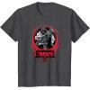 imageStar Wars Darth Vader Galactic Empire Power of the Dark Side TShirtDark Heather Grey