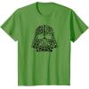 imageStar Wars Darth Vader St Patricks Day Shamrocks Distressed TShirtGrass Green