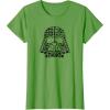 imageStar Wars Darth Vader St Patricks Day Shamrocks Distressed TShirtGrass Green