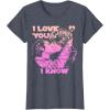 imageStar Wars Han Leia THE KISS quotI Love You  I Knowquot TShirt TShirtHeather Blue