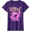 imageStar Wars Han Leia THE KISS quotI Love You  I Knowquot TShirt TShirtPurple