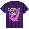 imageStar Wars Han Leia THE KISS quotI Love You  I Knowquot TShirt TShirtPurple