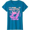 imageStar Wars Han Leia THE KISS quotI Love You  I Knowquot TShirt TShirtSapphire Blue