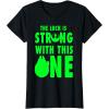 imageStar Wars Luck Is Strong Bold Saint Patrick Graphic TShirt TShirtBlack