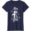 imageStar Wars May The 4th Be With You Space Text TShirtNavy Blue