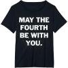 imageStar Wars May The Fourth Be With You Bold Vintage Poster TShirtBlack