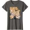imageStar Wars May The Fourth Be With You Main Characters TShirtAsphalt Grey