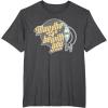 imageStar Wars May the 4th Be With You 2025 Death Star Retro TShirtDark Heather Grey