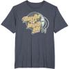 imageStar Wars May the 4th Be With You 2025 Death Star Retro TShirtHeather Blue