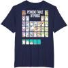 imageStar Wars Periodic Table Of Porgs Cute Group Shot TShirtNavy Blue