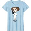 imageStar Wars Princess Leia Cute Cartoon Graphic TShirt TShirtBaby Blue
