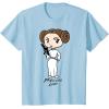 imageStar Wars Princess Leia Cute Cartoon Graphic TShirt TShirtBaby Blue