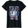 imageStar Wars R2D2 Metal Head Vintage Disney TShirtBlack