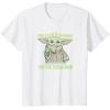 imageStar Wars St Patricks Day Grogu The Luck Is Strong TShirtWhite