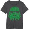 imageStar Wars Stormtrooper Clovers St Patricks Day Disney TShirtDark Heather Grey
