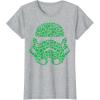 imageStar Wars Stormtrooper Clovers St Patricks Day Disney TShirtHeather Grey