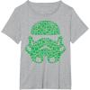 imageStar Wars Stormtrooper Clovers St Patricks Day Disney TShirtHeather Grey