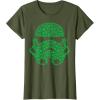 imageStar Wars Stormtrooper Clovers St Patricks Day Disney TShirtOlive Green