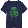 imageStar Wars Stormtrooper Green Shamrocks St Patricks Day TShirtNavy Blue