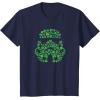 imageStar Wars Stormtrooper Green Shamrocks St Patricks Day TShirtNavy Blue