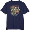 imageStar Wars The Book Of Boba Fett Black Krrsantan Combat Pose TShirtNavy Blue