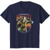 imageStar Wars The Book Of Boba Fett Black Krrsantan Combat Pose TShirtNavy Blue