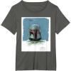 imageStar Wars The Book of Boba Fett Armor TShirtAsphalt Grey