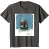 imageStar Wars The Book of Boba Fett Armor TShirtAsphalt Grey