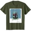 imageStar Wars The Book of Boba Fett Armor TShirtOlive Green