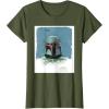 imageStar Wars The Book of Boba Fett Armor TShirtOlive Green