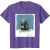 imageStar Wars The Book of Boba Fett Armor TShirtPurple Heather