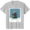 imageStar Wars The Book of Boba Fett Armor TShirtSilver Grey