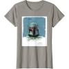 imageStar Wars The Book of Boba Fett Armor TShirtSlate Grey