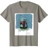imageStar Wars The Book of Boba Fett Armor TShirtSlate Grey