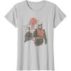 imageStar Wars The Book of Boba Fett and Fennec Shand TShirtSilver Grey