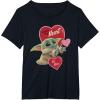 imageStar Wars The Mandalorian Grogu Be Mine Valentine TShirtBlack