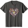 imageStar Wars The Mandalorian Grogu Heart Valentines Day TShirtAsphalt Grey