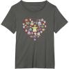 imageStar Wars The Mandalorian Grogu Heart Valentines Day TShirtAsphalt Grey