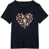imageStar Wars The Mandalorian Grogu Heart Valentines Day TShirtBlack
