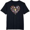 imageStar Wars The Mandalorian Grogu Heart Valentines Day TShirtBlack