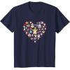 imageStar Wars The Mandalorian Grogu Heart Valentines Day TShirtNavy Blue
