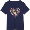 imageStar Wars The Mandalorian Grogu Heart Valentines Day TShirtNavy Blue