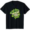 imageStar Wars The Mandalorian Grogu St Patricks Day Clovers TShirtBlack
