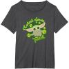 imageStar Wars The Mandalorian Grogu St Patricks Day Clovers TShirtDark Heather Grey