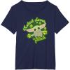 imageStar Wars The Mandalorian Grogu St Patricks Day Clovers TShirtNavy Blue