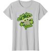 imageStar Wars The Mandalorian Grogu St Patricks Day Clovers TShirtSilver Grey