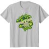 imageStar Wars The Mandalorian Grogu St Patricks Day Clovers TShirtSilver Grey