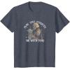 imageStar Wars The Mandalorian May The Fourth Be With You Stamp TShirtHeather Blue