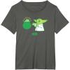 imageStar Wars The Mandalorian St Patricks Day Pot O Gold TShirtAsphalt Grey